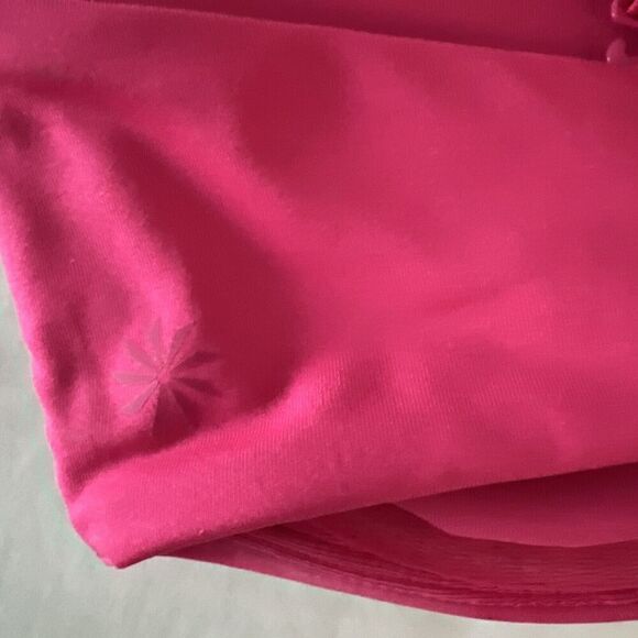 Athleta Women's Sz 32 B/C Pink Square Neck V Underwired Bra Cup Bikini Top - Picture 8 of 8